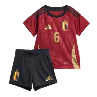 Belgicko Axel Witsel #6 Domáci Detský futbalový dres ME 2024 Krátky Rukáv (+ trenírky)